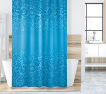 Koupelnové závěsy - 180x200 cm modrá mozaika