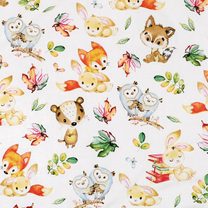 Látka - Bavlna Bílá,Béžová,Modrá 48/007 šířka 160 cm