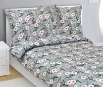 Povlečení bavlněné Šedá,Růžová,Zelená 90/245