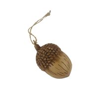 Dekorace žalud k zavěšení X7215/2 - dia 4 × 6.5 cm