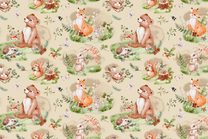 Bavlněná látka Roztomilá zvířátka šíře 160 cm METRÁŽ