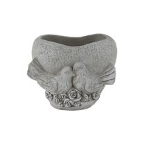 Cementový obal k osázení srdce X7049 - 14.5 x 12 x 11.5 cm