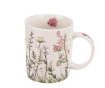 Hrnek porcelán květ růžový 330 ml O0578 - o. 330 ml