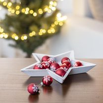 Vánoční ozdoba, 12ks S0330 - dia 2 x 2,5 cm