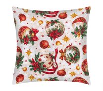 Povláček Vánoce Červená,Zlatá,Smetanová 55/132 45x45 cm