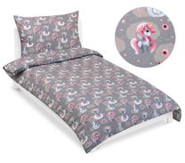 Povlečení bavlněné Junior - 140x200, 70x90 cm Jednorožec
