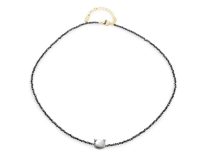 Náhrdelník z broušených korálků kočka