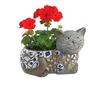 Dekorace k osázení kočka X6549 - 31 × 20 × 23 cm