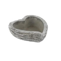 Cementový obal k osázení srdce X7067/1 - 16 x 18 x 6 cm