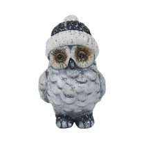 Dekorace sova X5337/1 - 6 × 5 × 8,5 cm