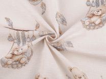 Bavlněný flanel medvídek METRÁŽ