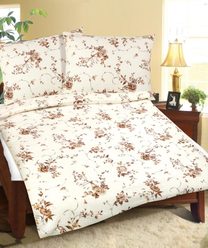 Povlečení flanelové Béžová,Hnědá 12/275 140x200, 70x90 cm