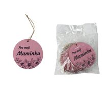 Dekorace k zavěšení PRO MOJI MAMINKU, 10 ks D7593 - 7 cm