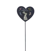 Velikonoční zápich srdce s nápisem VESELÉ VELIKONOCE K4756 - 31.7×8.5