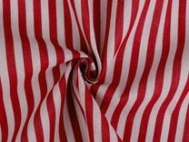 Bavlněná metráž / imitace lnu hrubší, pruhy METRÁŽ