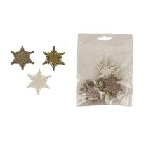 Dekorační vločky, 12 ks D4673 - dia 4 x 0,2 cm