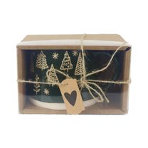 Keramický hrnek se stromečky v krabičce X7648/S1 - 360ml