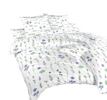 Povlečení bavlna Herbal fialový 140x200, 70x90 cm