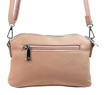 Černá měkká crossbody dámská kabelka se dvěma oddíly 5623-TS