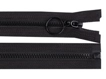 Kostěný zip 4 mm dělitelný s kroužkem délka 40 cm