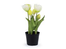Umělé tulipány v květináči