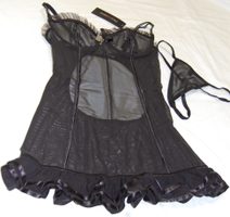 Košilka 810-CHE black chemise