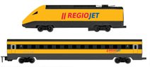 Vlak žlutý RegioJet se zvukem a světlem