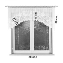 Kusová záclona Glorie 150x300 cm s řasící páskou