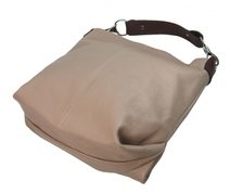 Kožená malá dámská crossbody kabelka hnědá KK-1702