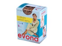 Silonové ponožky 20 den 5 párů Evona