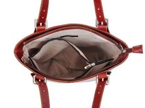 MiaMore Kožená crossbody dámská kabelka se třemi oddíly tmavě modrá