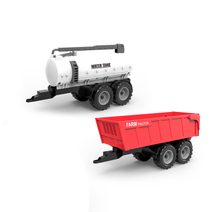 Traktor kovový růžový set s vlečkou 25cm na baterie Světlo Zvuk