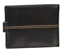 GROSSO Kožená pánská crossbody taška 22x28x6 cm černá