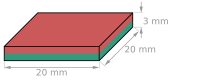 Magnet Ø15 mm 20 ks