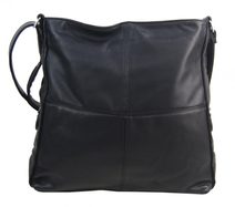 Praktická velká dámská crossbody kabelka 47-MH černá