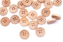 Knoflík dřevěný handmade 2736 vel.36 - 22,9mm 12 kusů