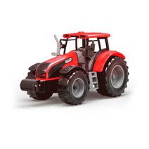 Traktor kovový růžový set s vlečkou 25cm na baterie Světlo Zvuk