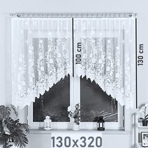 Kusová záclona Glorie 140x300 cm s řasící páskou