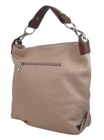 Moderní velká crossbody kabelka 74-MH koňaková hnědá