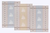 Kuchyňská utěrka 1 ks - 50x70 cm Káro šedá