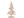 Dřevěný vánoční stromeček s glitry (přírodní sv. zlatá)