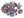 Skleněné korálky praskačky dvoubarevné Ø6 mm 10 gramu (5 (48023) červená jahoda - tyrkys)