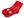 Dívčí / dámské vánoční ponožky v dárkové kouli s kovovou vločkou (6 (35-39) červená)