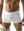Pánské boxerky s kratší nohavičkou (bílá - M/L)