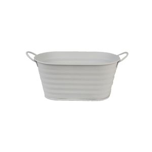 Květináč plechový K2577-01 - 22,5 x 13 x 10,5/12 cm