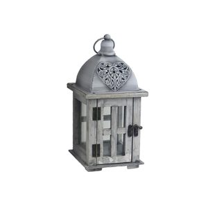 Dřevěná lucerna D7098/A - 29.5cm