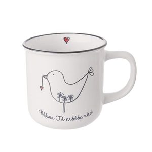 Hrnek BIRD MÁM TĚ RÁD 370 ml O0028