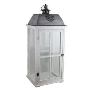 Dřevěná lucerna D6494/C vysoká 73 cm