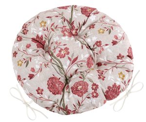 Sedák EMA kulatý prošívaný Růžová 62/562 průměr 40 cm
