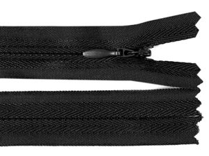 Skrytý Zip - Šíře 3 mm, Délka 18 cm - Nedělitelný